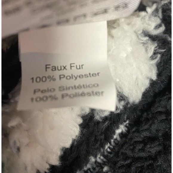 Eddie Bauer Fleece Pullover Women Size XL Black Camo Plush 1/4 Zip Soft Jacket - Picture 10 of 14